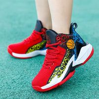 Basketball Shoes Men Field Training Non-slip High-top Luxyry Design Mesh Breathable Sneakers Pro Original Kids Basketball Boots