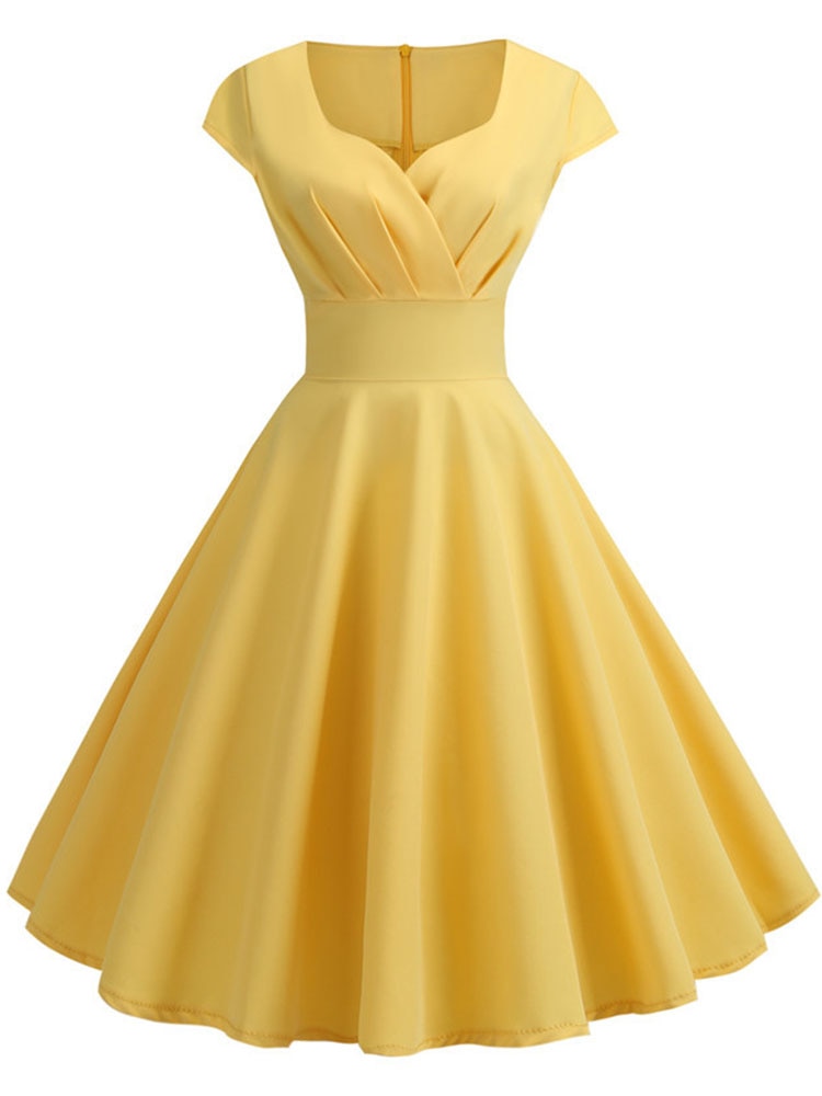 Pink Summer Dress Women V Neck Big Swing Vintage Dress Robe Femme Eleg – Mega Mart Center Pink Summer Dress Women V Neck Big Swing Vintage Dress Robe Femme Eleg – Mega Mart Center