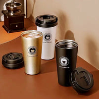 Stainless Steel Coffee Mugs Insulated Water Bottles with Handle Portable Thermos Cup Double Layer Tumbler Vacuum Flask