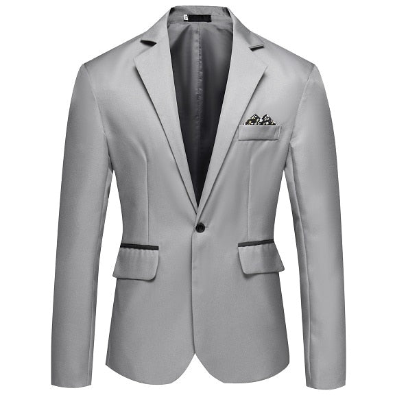 8 Colors ! Men&#39;s Suit Business Casual No Iron Single Row Single Button Blazer