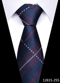 Newest Style 8 cm Necktie Man Blue Golden Striped Wedding Accessories Performance Tie Men Necktie Gravatas Fit Business