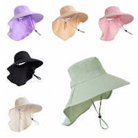 Fashion Anti-UV Wide Brim Sun Hat 50+ UPF Foldable Sun Protection Hat Outdoor Travel Women Bucket Hats Outdoor Sport