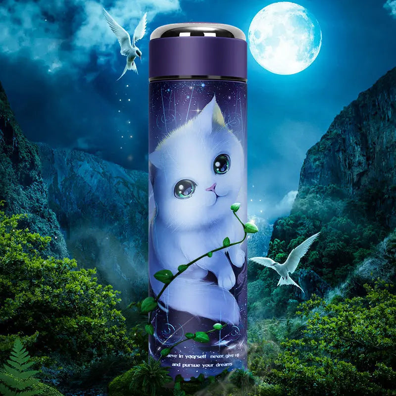 304 stainless steel insulated and cold insulated vacuum insulated cup for male and female students, tea water cup, creative cup