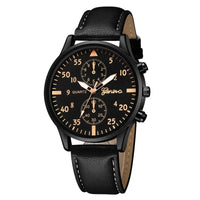 2/1pcs Men Sports Watches Set Man Business Quartz Wristwatch Luxury Brown Leather Bracelet Men Casual Clock Watch（no Box）gifts