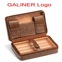 GALINER Charuto Cedar Wood Cigar Humidor Box Travel Cigar Case Storage 4 Cigars Box Humidor Humidifier For Sigar