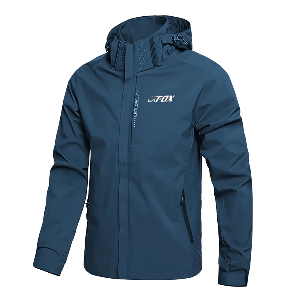 DIRTFOX Men's Waterproof Cycling Jacket Mountain Bike Clothing Outer Bicycle Raincoat Mtb Jacket Cortavientos Impermeable Hombre