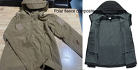 Men's Winter Autumn Softshell Fleece Jackets Windproof Outdoor Fishing Hiking Hunting Thermal Camping Cargo Coats Warm M-5XL
