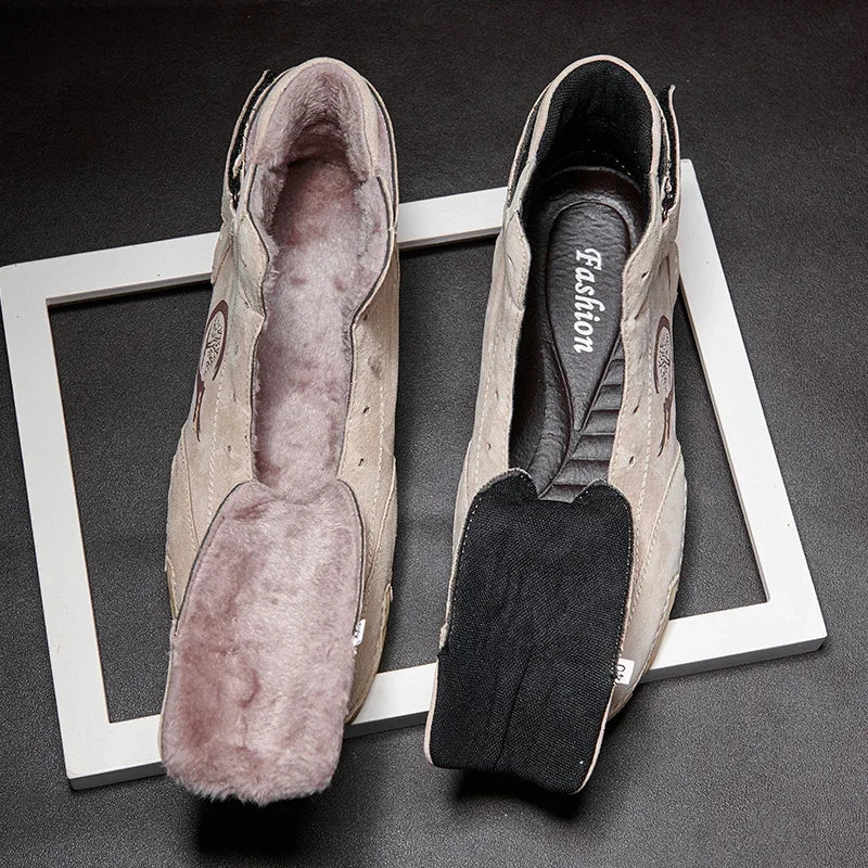 Men Boots Casual Leather Luxury High Top Sneakers Luxury Loafer Shoes for Men Motorcycle Ankle Boots 2023 New In Footwear