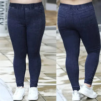 Women Jeans 2022 New Autumn Trousers High-Waist Elasticity leggings Velvet Warm Winter Denim Pants Female Long Pants 6XL 7XL 8XL