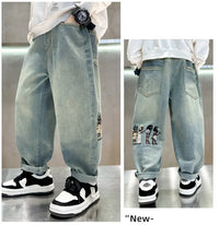 Jeans For Boys High Quality Children Clothes Casual Style Kids 2024 Spring Autumn New Arrival Denim Pants 5 6 7 8 9 10 11 12 14Y