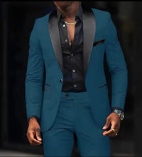 2-Piece Men's Suit Suitable For Wedding Business Suits, Single Button Jackets And Pants Sets, Slim Fit Jacket Sets