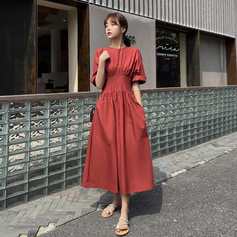 Midi Length Dresses New in Vintage Women's Summer Long Dress Women Clothing Woman Clothes Urban Harajuku Elegant Gown Playa Robe