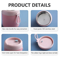 Insulated Lunch Box, Food Container, Stainless Steel Vacuum Cup, Soup Cup, Insulated Bento, Food Thermos With Spoon