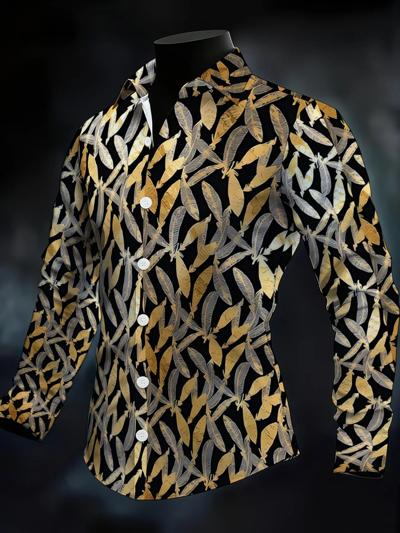 New Hawaiian Pineapple Sunglasses 3D Printed Men's Long Sleeve Shirt with Collar and Vacation Style Shirt Clothing
