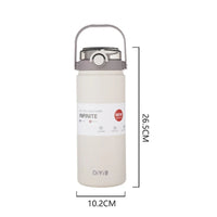 1L/1.2L Large Capacity Thermo Bottle with Straw Stainless Steel Thermal Water Bottle Keep Cold and Hot Thermos Cup Vacuum Flask