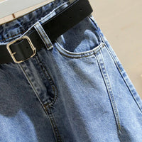 Women Jeans Blue Washed Loose Casual Denim Pants Large Size S-5XL Harem Pants Female Versatile Baggy Trousers