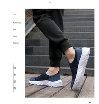 YRZL Lightweight Men Casual Shoes Breathable Slip on Male Casual Sneakers Anti-slip Men's Flats Outdoor Walking Shoes Size 39-46