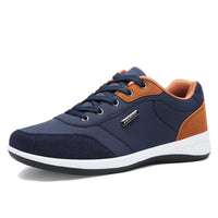 YRZL Men Shoes Spring Autumn Waterproof Walking Sneakers Leisure Male Leather Sports Shoes Non-Slip Footwear Tennis for Men