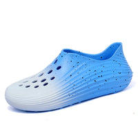 2025 Fashion single size gradient hole garden shoes outdoor beach casual shoes comfortable soft sole fashion sandals