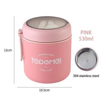 Insulated Lunch Box, Food Container, Stainless Steel Vacuum Cup, Soup Cup, Insulated Bento, Food Thermos With Spoon