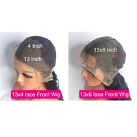 30 40 Inch Bone Straight Lace Human Hair Front Wigs 13x6 13x4 Hd Transparent Lace Frontal Wig 210 Density Lace Wigs For Women