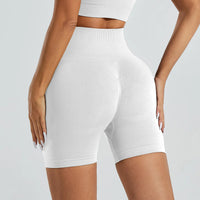 Summer High Waisted Yoga Shorts Fashionable and Sexy Running Fitness Pants Solid Color Yoga Leggings