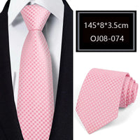 Luxury 56 Colors New Men's Tie Classic Floral Stripe Plaid 8cm Jacquard Neck Tie Necktie For Men Business Wedding Party
