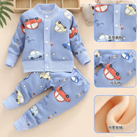 Baby Clothes Sets Boys Girls Cotton Outfit Knit Clothing Suit Kids Girls Knitted Jacket+Pants 2Pcs