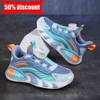 Childrens Sports Shoes 2026 New Mesh Rebound Daily Casual Walking Shoes Comfortable Anti Slip Flat Bottom Girls Jogging Shoes