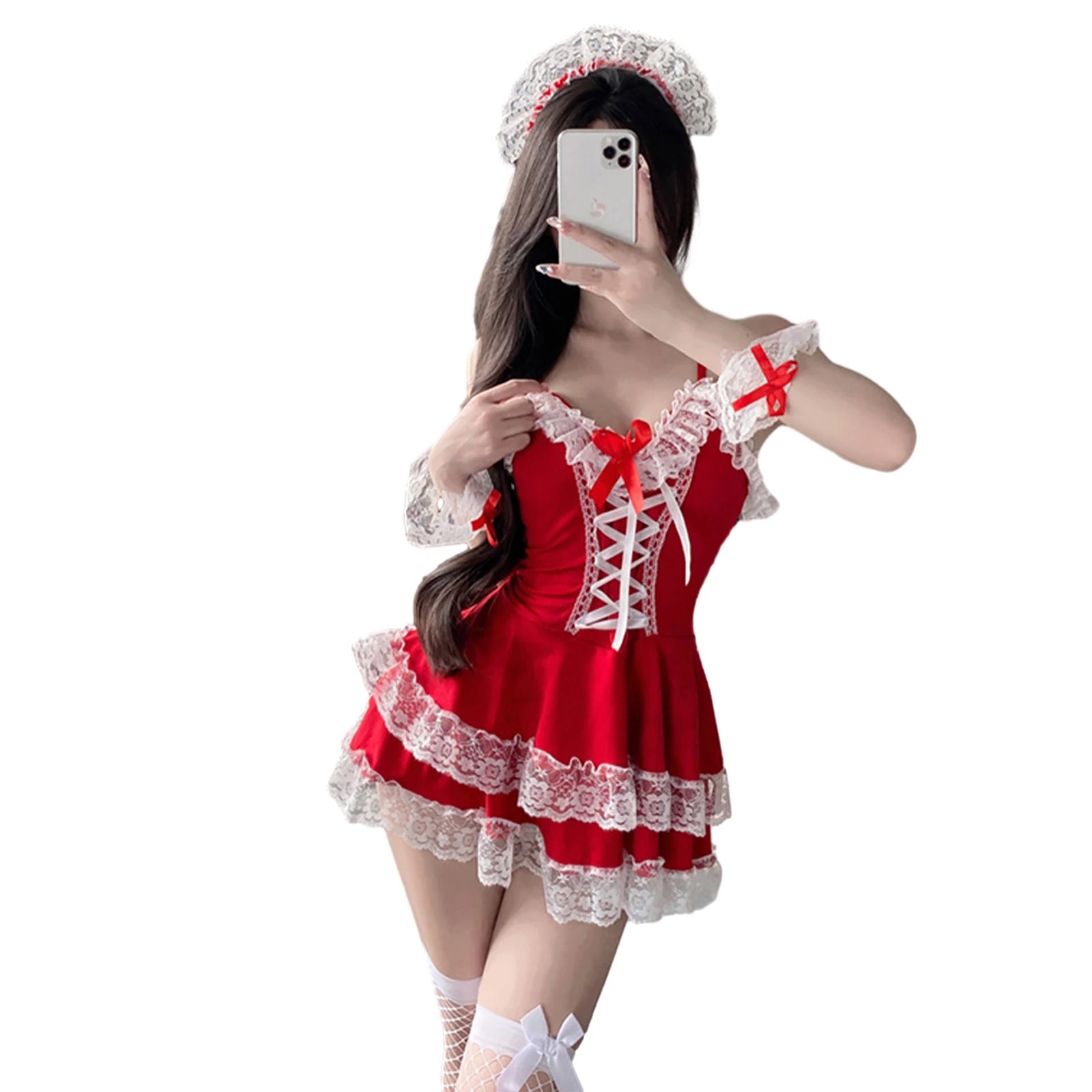 sexy mrs claus suit Amazon.com: Silicherry 4 Pcs Mrs. Santa Claus Sexy Costume, Christmas Women  Santa Claus Dress Outfit with Santa Hat Striped Thigh High Stockings Gloves  for Adult Women Girl Christmas Party Cosplay,Red, White Mainly : main image 0