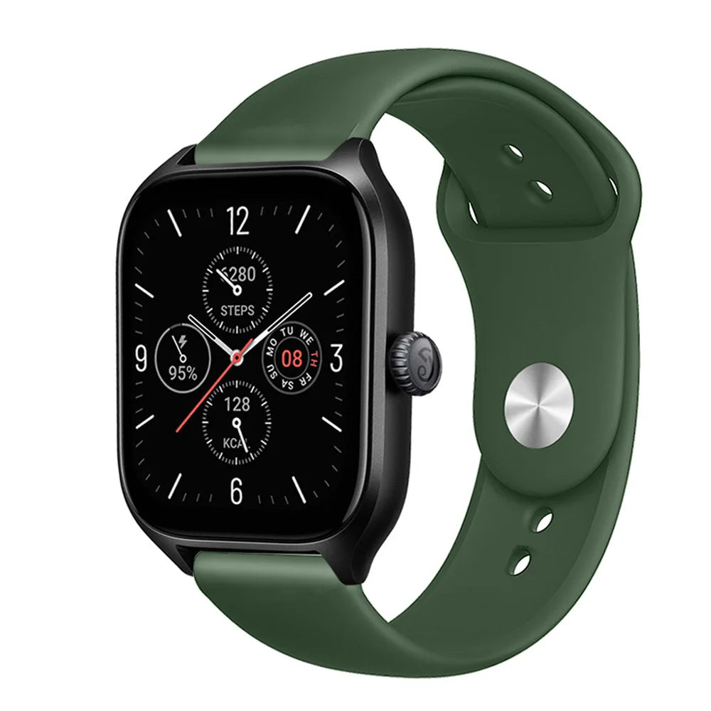 20mm/22mm Silicone band For Amazfit GTS 3/2/2e/GTS2 Mini/GTR 42mm/47mm/GTR 3/3 Pro/2/2e Sport Watch Bracelet Amazfit bip 6 strap