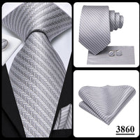 Hi-Tie Champagne Floral Paisley Silk Elegant Tie For Men Groom Wedding Men Necktie Pocket Square Cufflink Accessory Wholesale