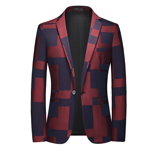 2026 New Men Business Social Suit Jacket Summer Male Single breasted Thin Dress Male Jacquard Blazers Coats