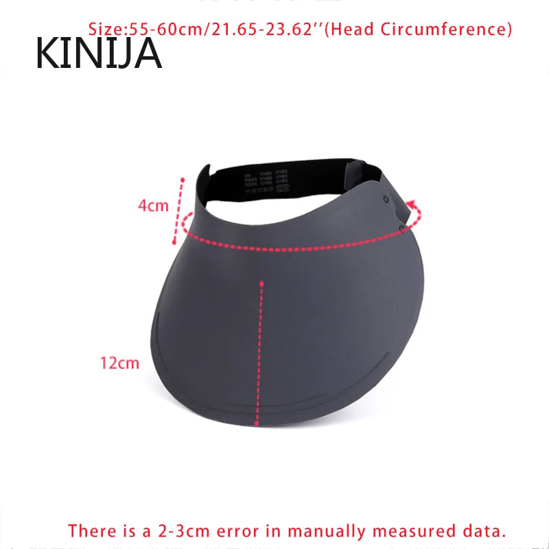 UPF50+ Sun Visor Hat for Women Men Wide Brim UV Protection Visor Lightweight Quick-Dry Sun Hat for Outdoor Sports 1pcs Beach Hat