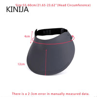 UPF50+ Sun Visor Hat for Women Men Wide Brim UV Protection Visor Lightweight Quick-Dry Sun Hat for Outdoor Sports 1pcs Beach Hat