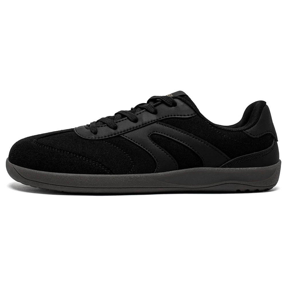 HOBIBEAR Barefoot Wide Toe Sneakers Unisex Zero Drop Minimalist Canvas Shoes Non Slip Lace Up Walking Sneaker