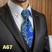 Colorful Luxury Extra Long Men's Necktie 160cm 63" Wedding Ties for Blue Navy Floral Christmas Gift Dropshipping