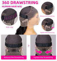 Invisi Strap 360 Glueless Full Lace Front Wigs Human Hair HD Straight 13x4 Lace Frontal Wig Pre Plucked Drawstring Wig for Women