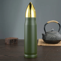 Stainless Steel Bullet Water Bottle 17oz Double Wall Vacuum Insulated Thermos Coffee Mug Insulated Flask for Hiking Traveling