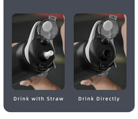 One Button Open Water Bottle with Lifting Rope, Large Capacity Stainless Steel Thermos Bottle,Outdoor Sport Vacuum Flasks