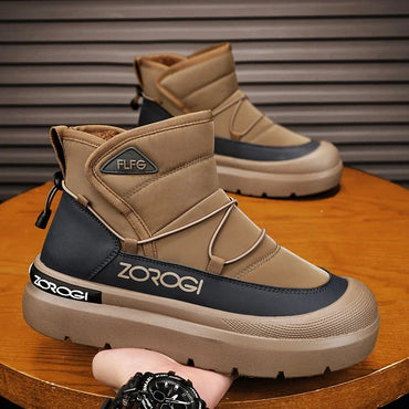 Winter Boots for Men Add Velvet Men's Sneakers Ankle Boots Soft and Comfortable Sports and Leisure Wear-resistant Non-Slip New