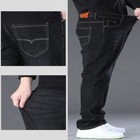 Jeans for Men Big Size 28-50 Denim Fabric Large Size Pants for Fat People 45-150kg Jeans Hombre Wide Leg Jeans Pantalon Homme