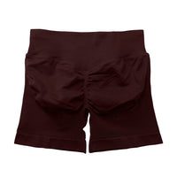 NCLAGEN Impact Shorts 4.5" Women Fitness Sports Biker Shorts Low Ribbed Band Gym Workout Scrunch Butt Yoga Seamless Leggings