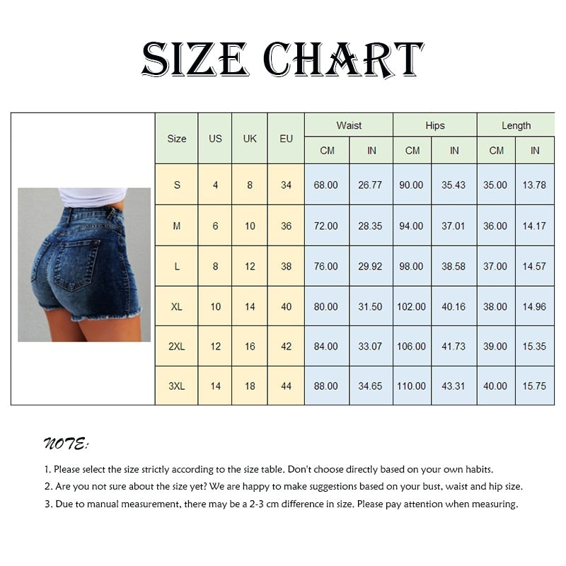 Women's Denim Shorts 2023 New Summer Lady Clothing High Waist Jeans Shorts Fringe Frayed Ripped Casual Hot Shorts With Pockets