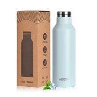WATERSY 350/500ml Stainless Steel Thermal Cup Insulated Vacuum Flask Sports Water Bottle for Iced Coffee, Travel, Car & Gym