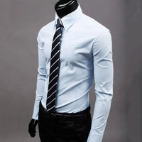 Men's Shirt Button-down Closure Anti-wrinkling Odorless4 Long-sleeve Button-down Shirt for Daily Life