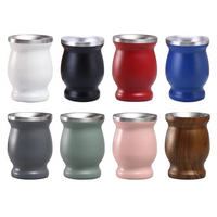 A36T-Stainless Steel Tea Cup Tea Cup Set For Insulated Straw Cup Insulated Simple Cup Durable Pink
