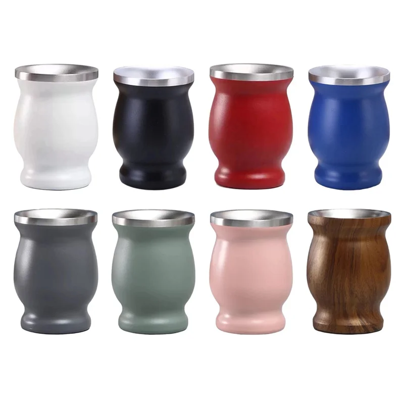 A36T-Stainless Steel Tea Cup Tea Cup Set For Insulated Straw Cup Insulated Simple Cup Durable Pink