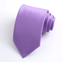 Luxury 8CM Mens Necktie Purple Color Stripes Floral Plaid Solid Dot Ties For Man Groom Neck Tie For Business Wedding Party