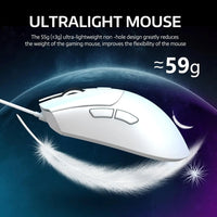 MAMBASNAKE x ATTACK SHARK R1 59g SUPERLIGHT Mouse, PixArt PAW3311 Gaming Sensor, BT/2.4G Wireless/Wired Gaming Mouse